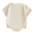 thumbnail image 6 of YEPGAR Baby Boys Girls Bodysuits Short Sleeve Summer Classic Design Baby Boy New Born Clothes Baby Onesies Neutral Onesies Boy for 0-12 Months (Beige, 9-12 Months), 6 of 8