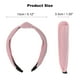 thumbnail image 5 of Diadema de nudo de algodón texturizado Unique Bargains, banda para el cabello suave para mujeres, altura de 1.3 pulgadas, rosa claro, 5 of 7