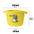 thumbnail image 4 of Agiferg Handmade Cotton Woven Basket Cartoon Desktop Storage Basket Cosmetics Storage, 4 of 4