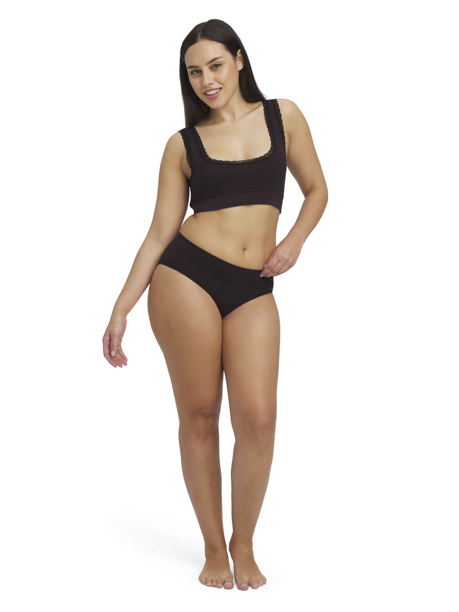 Mills by Millie Bobby Brown Women's Softie Rib Hipster Panties, 3-Pack, Sizes XS-XXXL