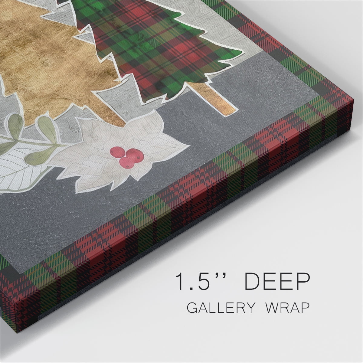 Collaged Christmas Collection B- Gallery Wrapped Canvas