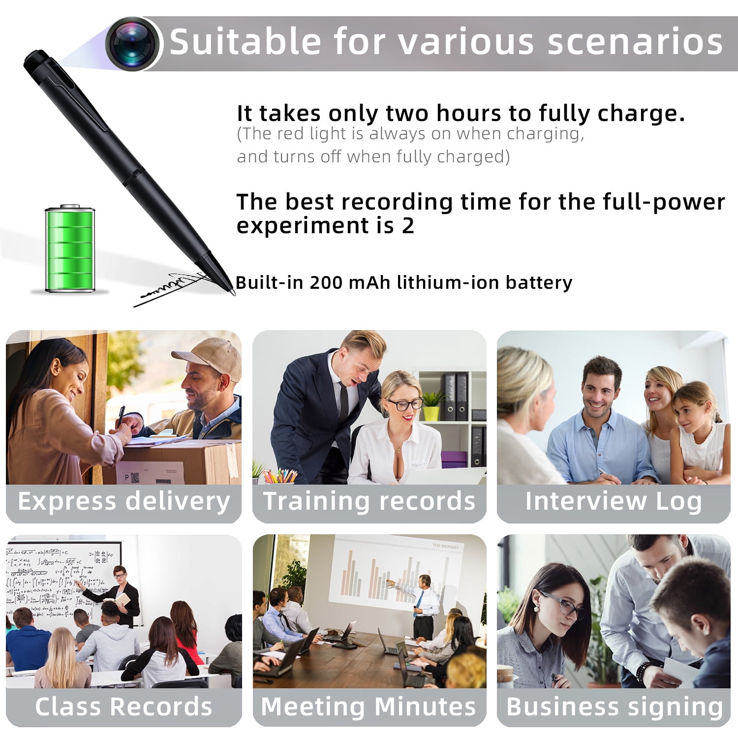 1080P HD Portable Camera for Indoor/Outdoor Surveillance, Body Camera Recording, Perfect for Lectures, Meetings, and Business Us