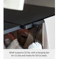 thumbnail image 5 of Yamazaki Home Expandable Suitcase Rack, Black, Steel, Expandable, 5 of 7