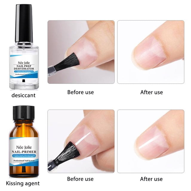 Deshidratador de Uñas ANGGREK y Primer Juego de Manicura Profesional 15ml