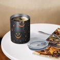 thumbnail image 3 of 12oz Coffee Tumblers Dark Blue Halloween Pumpkin Faces Stainless Steel Vacuum Insulated Travel Tumbler Coffee Cups Mug with Lid and Straw with Cleaning Brush for Cold & Hot Drinks, 3 of 5