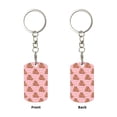 thumbnail image 2 of Goofa Heart Capybara Printed Rectangular Metal Keychain Bag Charm Floral Charm for Purse Keys Metal Keyring Gift for Women Accessories, 2 of 7