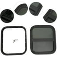 thumbnail image 3 of FETCOI RV Window Teardrop Universal Black Vertical Sliding Window for RV with Sheet Metal Thickness of 2-6mm/0.08-0.24inch or 48-55mm/1.89-2.17inch, 3 of 9
