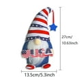 thumbnail image 2 of 4Th of July Gnomes Djunllk Handmade Patriotic Flag Print Red White Blue Gnomes Independence Day Table Wall Christmas Tree Decorations, Veterans Memorial Day Gift, 2 of 2