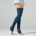 thumbnail image 4 of Womens Winter Over Knee High Footless Socks Long Leg Warmers - Blue, 75cm, 4 of 4