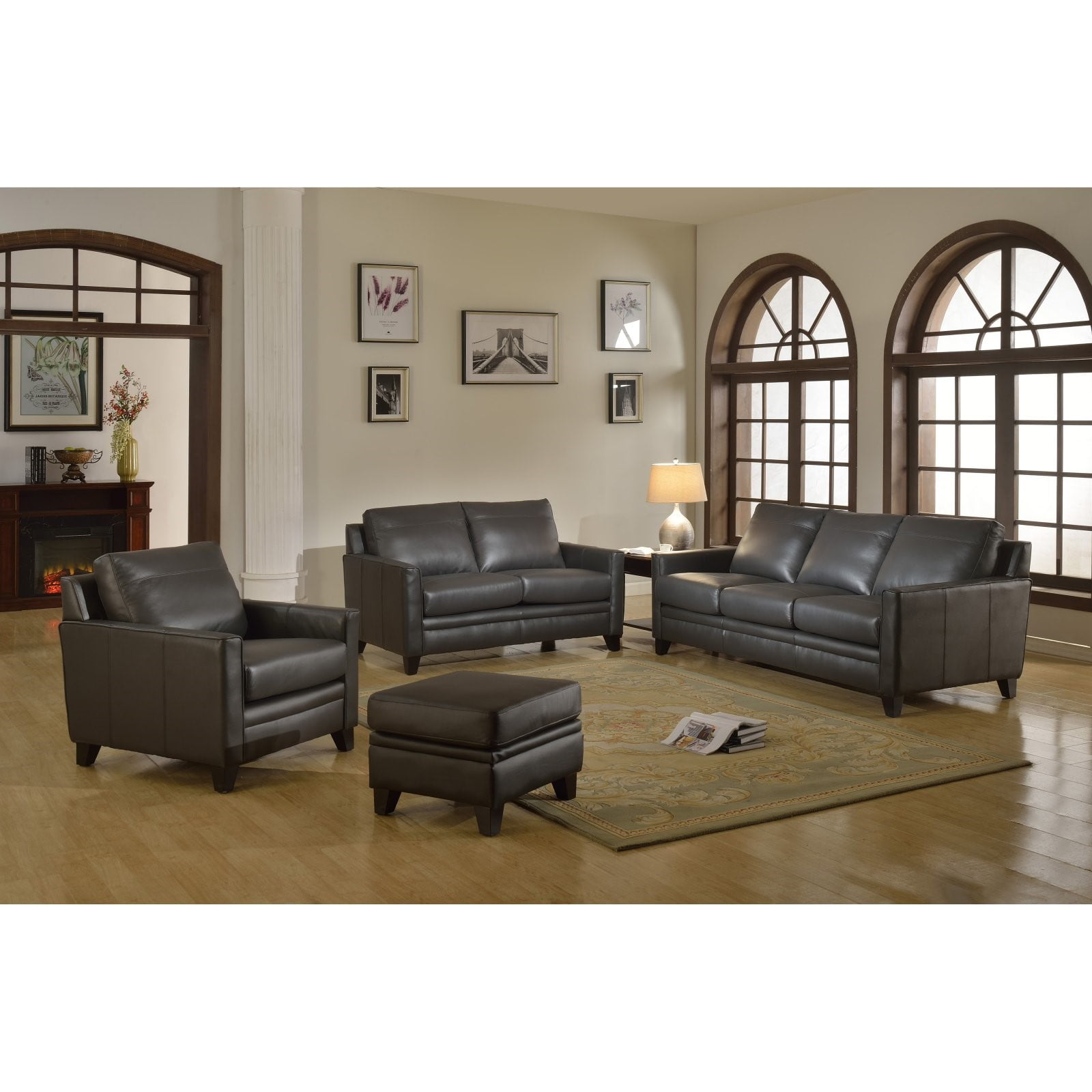 Warner Top Grain Italian Leather Sofa