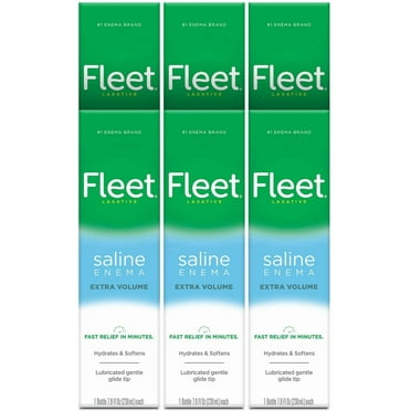 Fleet Extra Cleansing & Relief Enema 7.80 oz (Pack of 6)