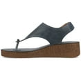 thumbnail image 3 of Journee Womens Mckell Wedge Heel Buckle Sandals, 3 of 10