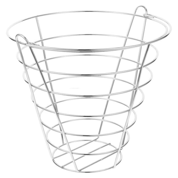 TABLZONE Portable Outdoor Stainless Steel Golf Container with Handle, Lightweight Golfing Basket for Easy Carry and Storage