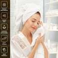 Zhao.Fu White Bath Towels, 100 Cotton Ultra Soft, 2 Bath Towels 27" x