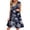 Navy, variant on WTOBBY Women's Breathable V-Neck Vest with Pockets Floral Holiday Dress, Casual Summer Fashion Design, Lightweight and Comfortable for Outdoor Activities and Vacation Wear,Black L