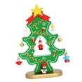 thumbnail image 4 of Tabletop Tree,Wooden Christmas Tree Decor holiday decoration,Mini Small DIY 3D Christmas Tree Ornaments,Mini Christmas Tree table Decoration Centerpiece,Wooden Christmas Tree Desktop green, 4 of 8