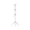 White, variant on Triple Pole Iron Garment Rack, Stable Triple Pole Iron Garment Rack, Rust Resistant Floor Standing Coat Hanger, Heavy Duty Storage Shelf for Home Bedroom Entryway Clothing Storage