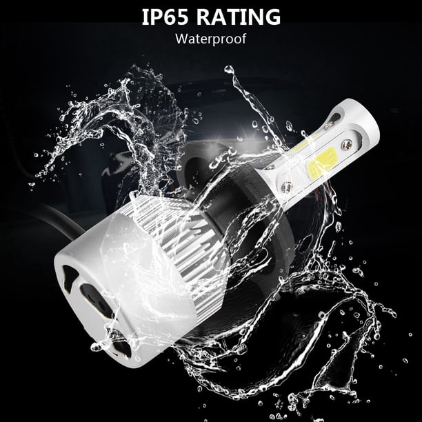 LED DE FAROS, 2 UDS H4 LED 36W 8000LM FAROS DELANTEROS Para Coche Bombillas Auttox de Haz Alto y Bajo 6000K