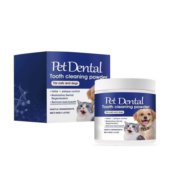Pet Tooth Cleaning Powder Advanced Formula for Plaque Removal and Fresh Breath Oral Care