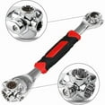 thumbnail image 3 of DEKEones 52 In 1 MultiFunction Socket Wrench With Rotating Head And Rubber Handle Spanners For Easy Repairs On Bicycles Cars And More, 3 of 7