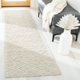 thumbnail image 2 of SAFAVIEH Martha Stewart Trace Diamond Runner Rug, Ivory/Blue, 2'3" x 8', 2 of 7