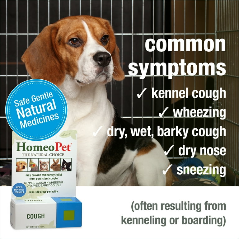 HomeoPet Cough Respiratory Health Supplement Solution for Pets 15 Milliliter Bottle