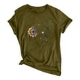 thumbnail image 2 of Best Sales! T Shirts for Women Shirts for Women Cute T Shirts for Teen Girls Teen Girl Tops Cute T Shirts for Teen Girls Graphic T Shirts Anime Gifts for Teen Girlswomen Graphic Tshirt Ye-Army Green, 2 of 5