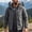 Dark Gray, variant on WIZUTIZ Men's Outdoor Jacket Solid Color Zipper Pocket Stand Collar Long Sleeve Windproof Polyester Multi-Pocket Coat for Mountaineering Riding Hiking Daily Mens Fashion