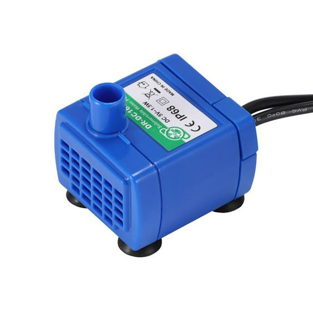 Pet Drinking Fountain Pump Power Adapter Waterproof Replacement Super Silenced Water with LED Light Super Silenced Water Dispenser Home Dog Cat