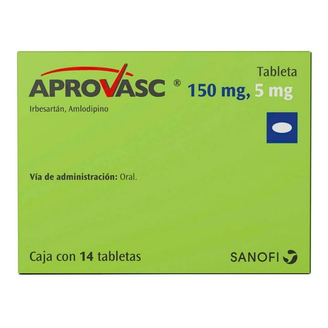 Aprovasc 150 mg/5 mg 14 tabletas