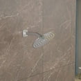 thumbnail image 2 of Logmey 6 13/16-Inch Brushed Nickel Curved Bathroom Shower Arm Extender, 2 of 6