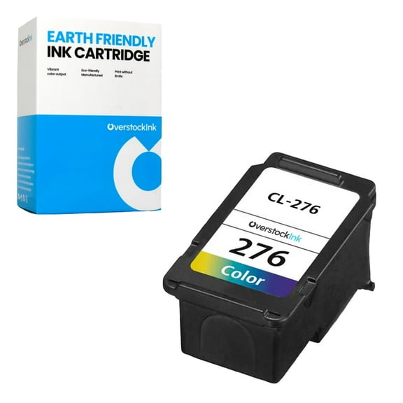 OverstockInk 276 Ink Cartridge Compatible for Canon CL-276 for PIXMA TS3722 (1 Tri-color)