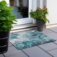 thumbnail image 5 of Addison Rugs Chantille Indoor/Outdoor Transitional Abstract Teal Washable Rectangle Rug, 1'8" x 2'6", 5 of 5
