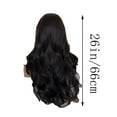 thumbnail image 2 of Body Wave Lace Front Wigs Human Hair 13x4 HD Transparent Lace Frontal Wigs Human Hair for Women 180 Density Glueless Wigs Human Hair Pre Plucked Natural Black 26 Inch, 2 of 8