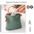 thumbnail image 2 of 3PCS Small Makeup Bag for Purse, Waterproof Leather Purse Organizers for Inside Purse, Snap Closure Organizer Pouch, 2 of 9