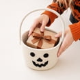 thumbnail image 4 of Pumpkin Storage Basket | Woven Cotton Rope Toy Organizer Bin | Cute Halloween Candy Bowl, Trick or Treat Bag, Boo Gift, Stuffer Filler | Multipurpose Basket with Handles for toddler, baby & Kids Room, 4 of 4