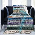 thumbnail image 2 of The Lords of Prayer Blanket Bible Verse Blankets Christian Lord''s of Prayer Religious Throw Throws for Couch Sofa Bed Warm Gifts 50X60 Inch, 2 of 5