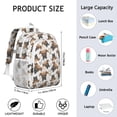 thumbnail image 6 of Cute Doberman and Dog Footprint Backpack for School,Cute School Bag,Schoolbag with Adjustable Shoulder Straps & Padded Back,15"x11.42"x5.5", 6 of 6