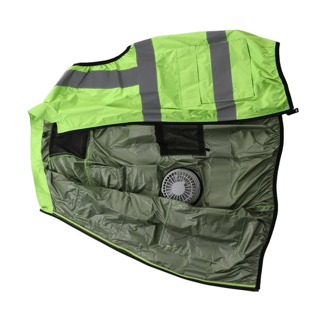 Rechargeable Cooling Fan Waistcoat with Reflective Stripe for Air Conditioned Work Clothes