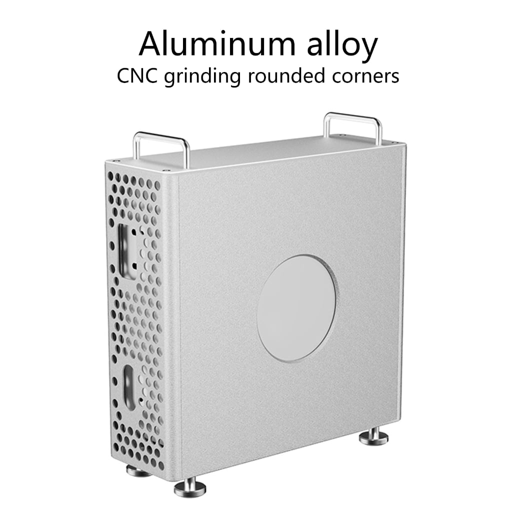 Aluminum Alloy Vertical Stand Protective Case For Mini Computer Host Efficient Cooling And Comprehensive Protections