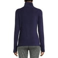ClimateRight by Cuddl Duds Stretch Fleece Women's Long Sleeve Turtleneck Base Layer Top, Sizes