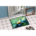 thumbnail image 2 of Carolines Treasures MW1160JMAT Proud Peacock Green Door Mat Indoor Rug or Outdoor Welcome Mat 24x36 Doormat  24H X 36W, 2 of 4