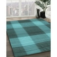 thumbnail image 3 of Ahgly Company Machine Washable Indoor Round Transitional Deep-Sea Green Area Rugs, 5' Round, 3 of 7