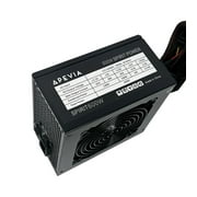 Apevia SPIRIT600W Spirit 600W ATX Power Supply with Auto-Thermally Controlled 120mm Fan, 115/230V Switch, All Protections
