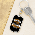 thumbnail image 6 of John 15:13 Greater Love Stainless Steel or 18k Gold Premium Swivel Dog Tag Keychain, 6 of 16