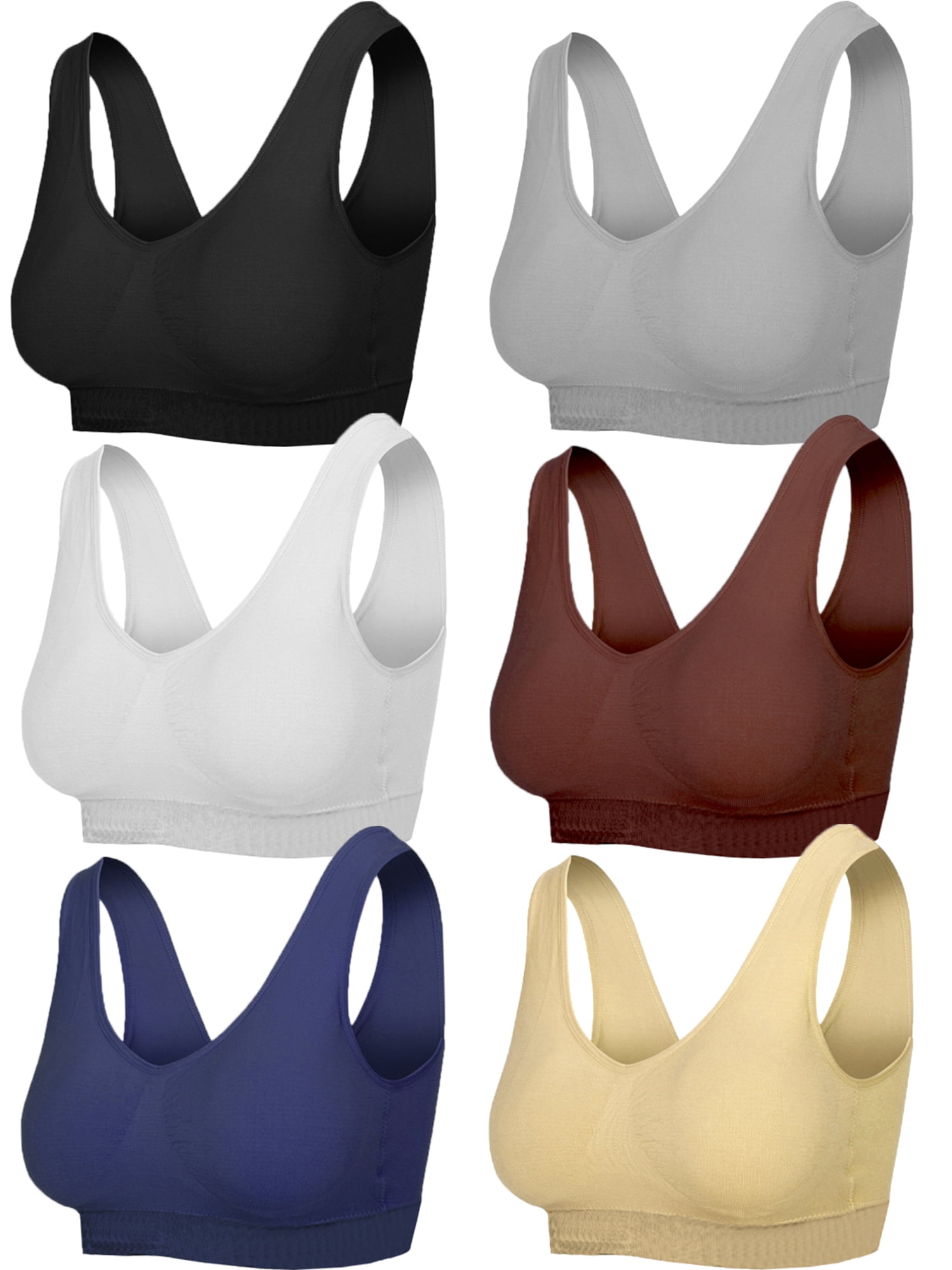 B2BODY Women's Sports Bras Yoga Lounge Wireless Bra Small to 2X Sizes
