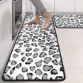 thumbnail image 2 of Kitchen Rugs Sets Of 2,White and Gray Of Leopard Print Anti Fatigue Kitchen Mat Rugs Non Slip Washable,Decorative Kitchen Floor Mats for Kitchen,Sink,Laundry,17"x47"+17"x47", 2 of 5