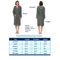 thumbnail image 6 of TowelSelections Womens Robe, Premium Cotton Hooded Bathrobe for Women, Soft Terry Cloth Robes for Women Large Blue, 6 of 6
