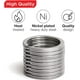 thumbnail image 3 of 10 llaveros oscilantes, llavero resistente a granel para coche, hogar, anillo grande de Metal para perro, etiqueta colgante, cordón, cadena DIY para escuela y oficina, 3 of 5