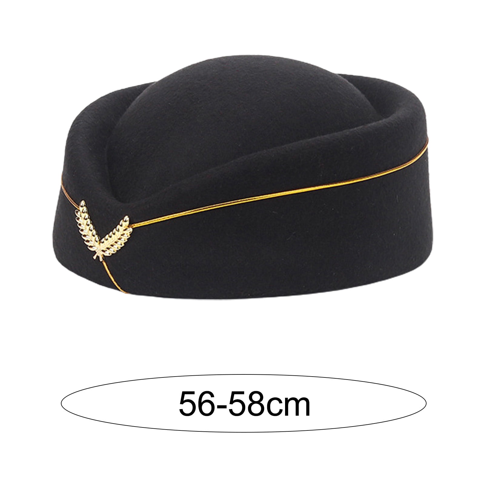 opvise Stewardess Hat Elegant Embroidery Badge Comfortable  display picture 2